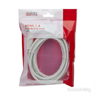 Delight Jelkábel HDMI-HDMI 1.4 3D  2m aranyozott  Am/Am PC