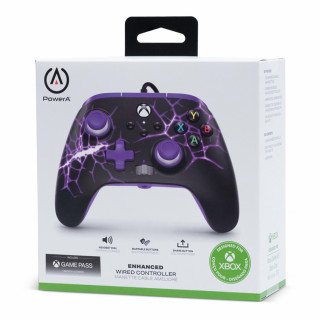 PowerA Enhanced Xbox Series X|S, Xbox One, PC Vezetékes Kontroller (Purple Magma) Xbox Series