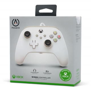 PowerA USB Xbox vezetékes kontroller - Fehér Xbox Series